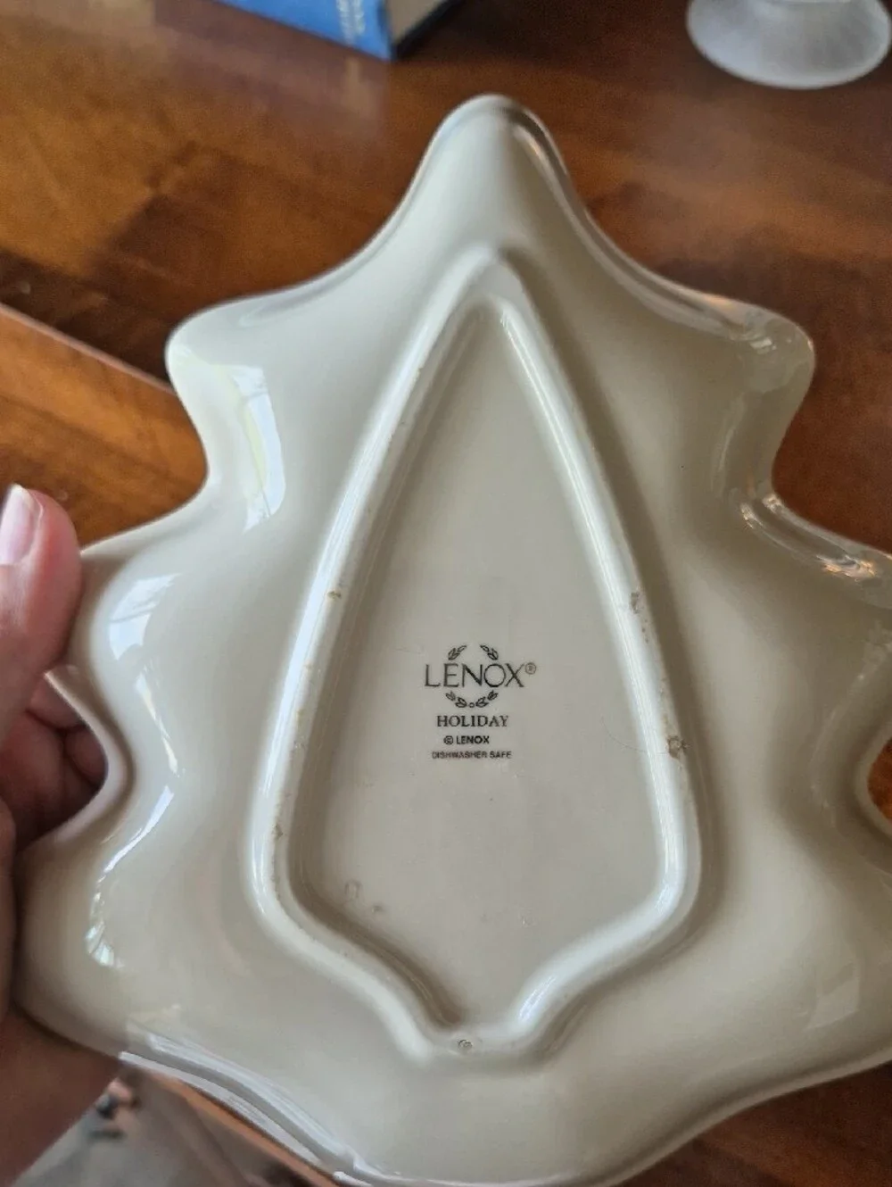 Lenox Holiday Holly Tree Candy Dish